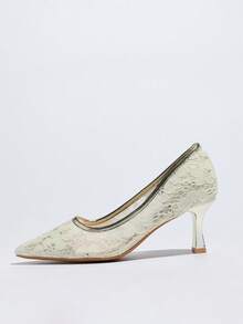 Fashionable Breathable High Heels For Women - Gold - View 5