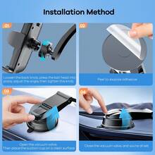 REMAX 通用车载手机支架，仪表盘安装式，多角度可调，适用于 4-7 英寸手机，兼容 iPhone 和安卓系统，车载配件，驾驶必备 - XK157 - 查看 9