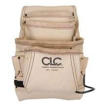 Custom Leathercraft Carpenter's Nail and Tool Bag Reversed Top Grain - Blanco - Ver 5
