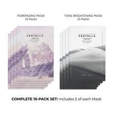 SKIN1004 Madagascar Centella Face Masks 10pcs – Calming & Brightening Sheet Mask – Hydration And Soothing - Hyaluronic Acid - View 2