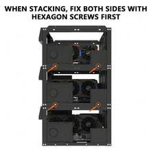 E02 Stackable Open Air Test Bench DIY PC Chassis Fits ATX E-ATX X79 X99 Mobo - View 10
