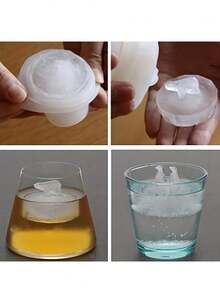 企鹅和北极熊造型冰格，可用于制作威士忌、鸡尾酒、果汁冰块 - 彩色 - 查看 4