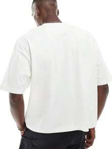 Vintage T Shirts Men, Never Give Up Little Boxer Head Retro Print, 100% Cotton Crew Neck Short Sleeve, Y2K Hip Hop Street Style, Big And Tall,   For Men - 白色 - 查看 6
