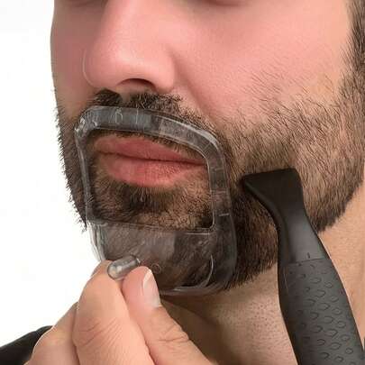 5pcs Transparent Beard Styler Beard Styling Board Ruler