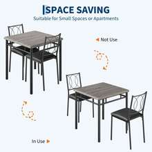Dining Table & Chair Sets - Gris Table + 2 Chairs - View 4