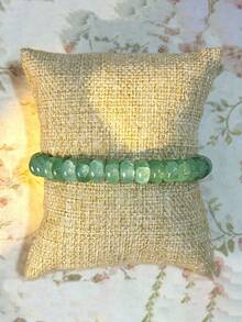 1件/绿色玛瑙手链 女士完美手链 节日礼物 - 綠色 - 查看 3