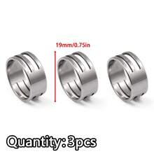 Bộ 2/3/5 món dây chuyền, khuyên tai, vòng hở bằng thép không gỉ, dụng cụ hỗ trợ làm vòng tay, vòng cổ, trang sức DIY. - tự làm lấy - Xem 10