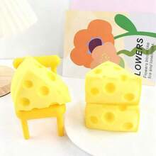 Nuevo juguete de queso con forma de queso, único y lindo, adecuado como pequeño regalo para Navidad, fiestas - Multicolor - Ver 7