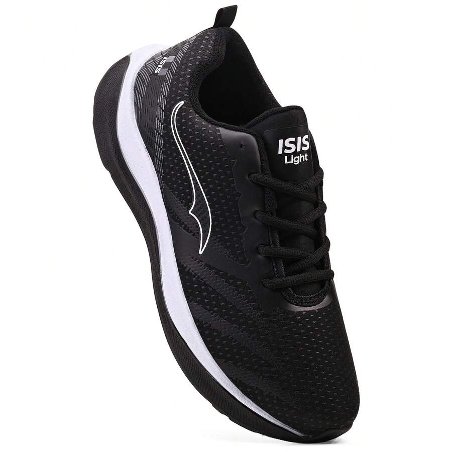 Men's Light B Gym/Walking Shoes - 黑色 白色 - 查看 1