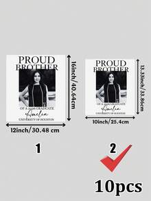 Pegatinas de transferencia de calor DTF personalizadas, impresión de transferencia DTF personalizada: diseño de prensa de calor personalizado, Familia orgullosa graduada 2026 - Foto y texto recubiertos, pegatinas de transferencia de calor personalizadas en varios tamaños, DTF Directo a película, impresión DTF personalizada, Transferencia de prensa de calor, Impresión de camisetas personalizada, Adhesivo instantáneo - Multicolor - Ver 12