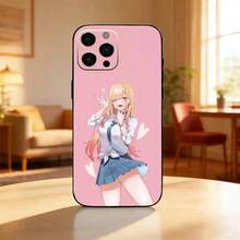 Funda para teléfono My D-Dress Up D-Darling para iPhone 17, 16, 15, 14, 13, 12, 11 Plus, Max, de silicona suave, color negro. - z4 - Ver 3