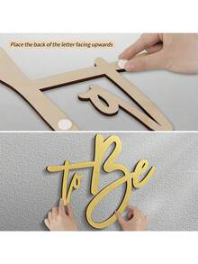 White Painted Bride-To-Be Wooden Sign, Bridal Party Banner, Bridal Shower Bride-To-Be Decorations - Bridetobe - View 3