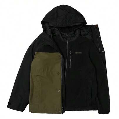Timberland 男士连帽夹克，户外徒步抓绒夹克 A696HDX8