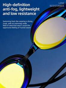 Anti-Fog Swimming Goggles, Professional Training & Racing, Low Resistance Electroplated Thin Strap, Unisex - Swimming Goggles - View 3