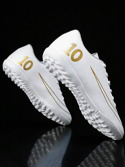 Zapatos de fútbol para adolescentes, zapatos de entrenamiento de fútbol para estudiantes de campus, niños y niñas, zapatos especializados para partidos de fútbol, con clavos antideslizantes, buen tacto en el pie, ligeros y cómodos