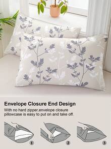 Bộ ga trải giường 3 món họa tiết hoa, chất liệu microfiber mềm mại và thoáng khí, thoải mái suốt bốn mùa, có thể giặt máy, chống phai màu, chống xù lông, chống co rút và chống nhăn, phù hợp với trang trí phòng ngủ phong cách Boho/Nông trại/Hiện đại, phù hợp với giường cỡ King/Queen/Full, tuyệt vời cho nhà ở, ký túc xá, căn hộ, khách sạn, nhà nghỉ dưỡng và làm quà tặng. - Nhiều màu - Xem 7