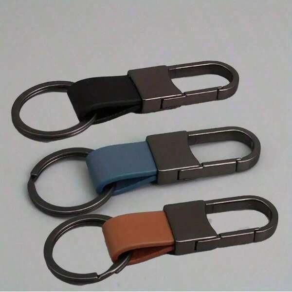 1/3pcs Personalized Keychain, Multi-Color Creative DIY Keychain, Best Gift For Dad On Father's Day/Christmas, Christmas Special, Men Inspirational Leather Keychain, Car Bag Pendant Decoration, Christmas Gift