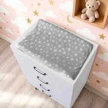 32"X16" Star Pattern Unisex Soft Changing Pad Cover, Suitable For Baby Cradle Bed, Infant Essential, Baby Shower Gift - Multicolor - View 10