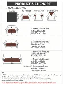1个加厚绒面沙发垫，简约现代风格，四季皆宜，宠物友好，防刮防滑，可机洗 - 米色 - 查看 3