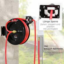 Garden Hoses & Reels - Red + Black - View 3