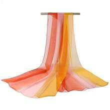 1pc Women's Fashion Ombre Color Gradient Scarf/Shawl, Suitable For Daily Wear,Beach,Holiday - Multicolor - View 9