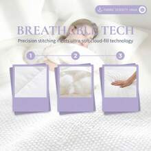 1PC Solid Color Ultra-Soft All-Season Comforter, Suitable For Double/Queen/King Size Beds, Fluffy And Skin-Friendly, A Must-Have For Home, Suitable For Bedrooms, Hotels And Dormitories, Optional For Bedroom Home Decor. - 白色 - 查看 6