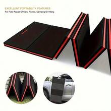 Estera de reparación automotriz de EVA - Plegable, ligera, aislante del calor, estera de alta calidad de uso múltiple para reparaciones al aire libre, camping, senderismo. Diseño ergonómico portátil, material EVA duradero, funcionalidad versátil - Negro - Ver 8