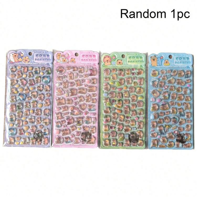 1 miếng dán hình chuột nước bằng nhựa - Vật trang trí ngộ nghĩnh, thích hợp cho sổ lưu niệm và đồ thủ công, vật trang trí dễ thương thích hợp cho đồ thủ công và quà tặng trang trí thiết bị điện tử - Nhiều màu - Xem 13