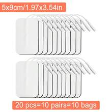Miếng dán điện cực TENS, miếng dán EMS tự dính dùng cho máy kích thích cơ điện EMS, máy mát-xa, đầu nối chân 2.0mm, dây dẫn, vải không dệt, miếng vá thay thế. - trắng - Xem 28