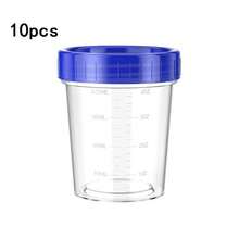 10 piezas Recipientes de alimentos sellados Surflyee con tapas, recipientes de plástico con marcas de medición, tarros de almacenamiento de alimentos pequeños de 120 ml, botes reutilizables para salsa, sopa, especias - Multicolor - Ver 8