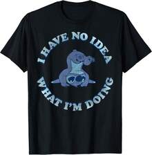 LILOS & STITCHS I Have No Idea What I'm Doing T-Shirt Summer Clothes,Summer Tops,Graphic Tee,Funny T Shirts,T Shirts For Men,Tops For Women,Girls Clothes,Clothes For Girls,Boys Clothes,Holiday Outfits For Women,Summer Holiday Outfits,Girls Holiday - Black - View 8