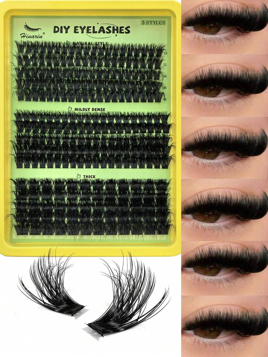 160 sợi mi giả D Curl, độ dày 10-18mm, dạng chùm mi hỗn hợp 80D+100D+200D, 3 kiểu dáng: mi giả dạng chùm, mi mắt mèo, mi nối dày, mi nối phân đoạn. Quà tặng dành cho phụ nữ và bé gái. - D - Xem 1