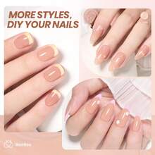 Beetles White Gel Nail Polish -1PC 15ml White Spring Colors Gel Polish - Nude-Warm Sand Whispers - 查看 5