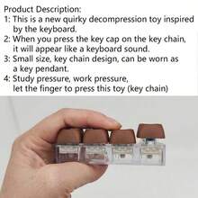 Keyboard Stress Relief Toys, Keyboard Keychain Toys, Staring Push Button Toys, Finger Pressing Keyboard Toys, For Stress Relief, Killing Time, Art Hobby, Collection, Party Supplies, Creative Toys For Teenagers, Pressure Relief Toys For Teenagers - Multicolor - View 3