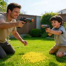 高品质黄色硬塑料弹丸，适用于各种户外玩具枪，专为战斗游戏设计。采用耐用硬塑料材质，不易变形和破损，供弹顺畅，弹道稳定，兼容多种主流玩具枪。适用于户外比赛、团队战斗、亲子娱乐等场景，是射击游戏的理想专用弹丸。 - 彩色 - 查看 11