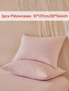 2pcs Pink Vertical Striped Jacquard Pillow Covers, Style Decorative Throw Pillow Cases For Sofa, Home Decor, Machine Washable, Suitable For All Seasons, Great Gift, Pillow Insert Not Included - Pink - View 7