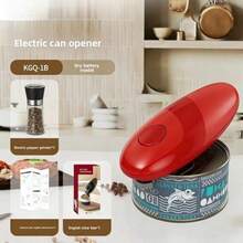 Automatic Electric Can Opener: One-Touch Cordless Kitchen Tool For Effortless Can Opening – Ideal For Disabled Hands, Home Kitchens & Camping - Red - View 3
