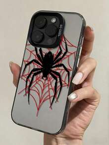 Spider Web Pattern Phone Case, Phone Protective Cover, Drop-Proof, Creative Phone Case, Matte Frosted Phone Case, Holiday Gift, Gift For Children Compatible With IPhone 11, 12, 13, 14, 15, 16 17,Pro Max - Stylish And Durable Design Fashion Compatible With - Multicolor - View 2