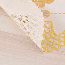 1个随机印花杯垫，星月图案餐垫，圆形餐桌垫，防水防滑餐具垫 - 彩色 - 查看 3