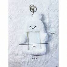 1pc New Creative Cute Plush Card Holder Rabbit/Bat Animal Design, Polyester Casual Universal ID/Card/Photo Case Accessory Gift Souvenir Car Accessories Bag Charm School Animal - 多色的 - 查看 3