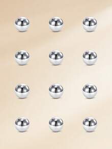 Bolas de repuesto de acero inoxidable 316L para perforaciones de ombligo, ceja, roca y otros piercings corporales, 14G 5mm para mujeres y hombres - Bola de luz - Ver 5