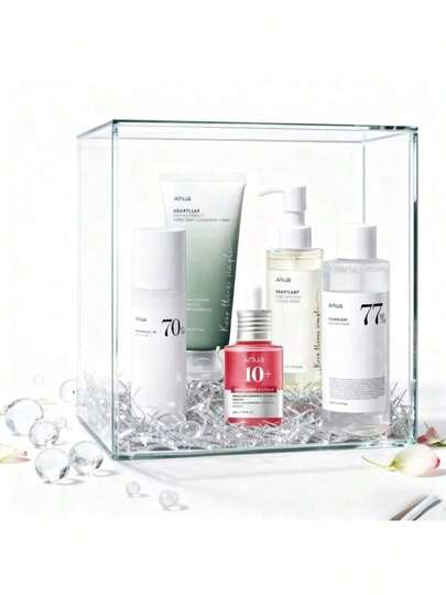 Korean Glass Ultimate Skincare Routine Set | Cleansing Oil + Cleansing Foam +Toner + Dark Spot Correcting Serum + Moisturizing Lotion, Hydrate, Korean Skincare, Glass Skin,Best Skincare Gift For Your Girl Squad,Suitable For All Skin Types
