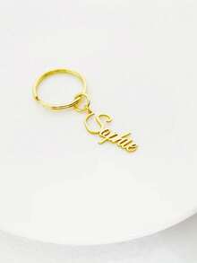 Personalized Name Keychain Customized Name Keychain Gold, Silver, Rose Gold Keychain Father's Day Gift Christmas Gift, Unisex, Suitable For Father's Day, Mother's Day, Valentine's Day, Easter, Birthday - Style 8 - View 19