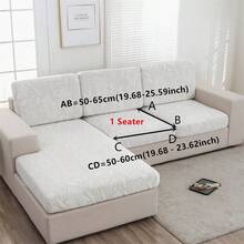 1pc Jacquard Stretch Sofa Cover, Sofa Seat Cushion Cover, Suitable For 1/2/3/4 Seater Sofa, Chaise Lounge, Backrest Cover, All Season Universal Sofa Protector - White - View 17