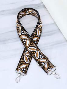 波西米亚风叶子刺绣包带，可调节肩带 - 彩色 - 查看 7