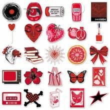 50张Y2K风格黑白贴纸套装，包含都市风格贴纸、防水贴纸、笔记本贴纸、滑板贴纸、水瓶贴纸等多种美观贴纸，适用于剪贴簿、文具等，趣味贴纸，Kindle适用。 - R - 查看 3