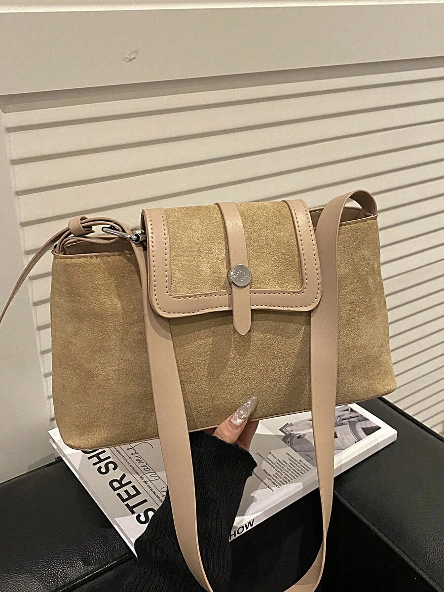 2026 New Lightweight Printed Shoulder Bag, Multi-Layer Large Capacity Phone Pouch - Khaki - View 1