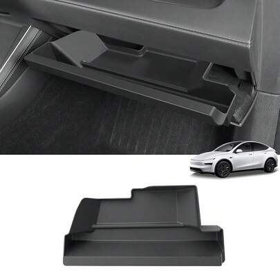 Glove Organizer For  Juniper 2025 2026 Glove Box Storage Box Tray Organizer Accessories TPE Storage Tray Black