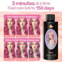 SUMIFANG Pewarna Rambut Multiwarna Tahan Lama 268ml, Pewarnaan Lembut dengan Konsentrasi Warna Tinggi, Bahan Tidak Iritasi, Mengurangi Kerusakan Rambut, Saturasi Warna Tinggi, Tampilan Transparan dan Elegan, Mudah Digunakan - Berwarna merah muda - View 4