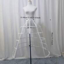 女士 5 圈裙撑 衬裙 裙撑 裙撑 衬裙 - 彩色 - 查看 8